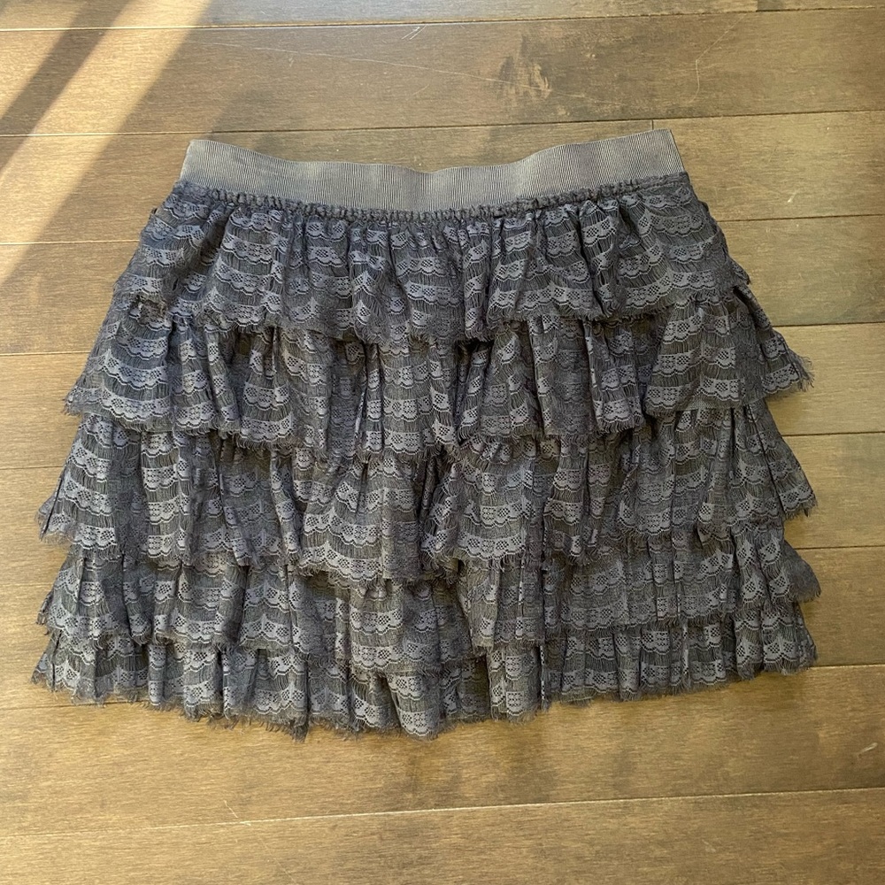 J CREW - S - EUC - Vintage Ruffle Lace Skirt